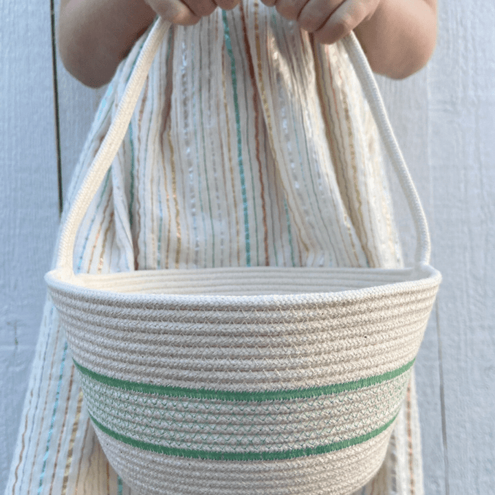 Handmade Cotton Rope Easter Basket | Original by Crafting the Harvest - Maude Kids Decor