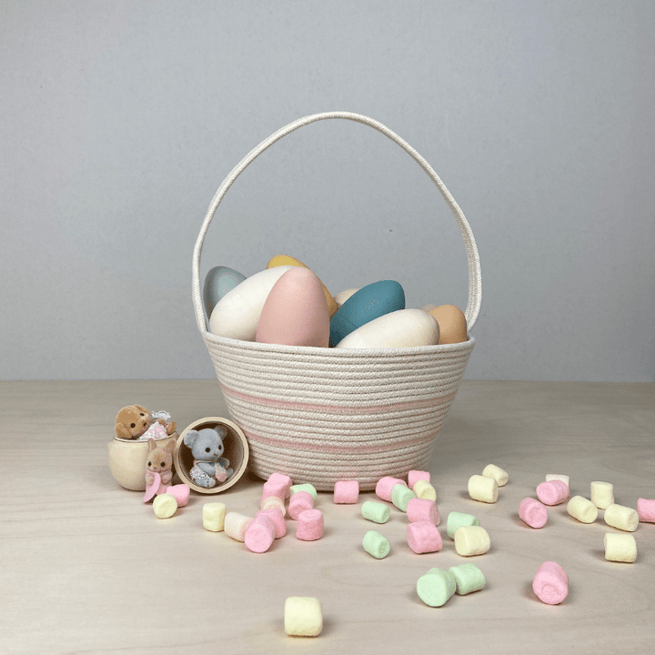Handmade Cotton Rope Easter Basket | Original by Crafting the Harvest - Maude Kids Decor