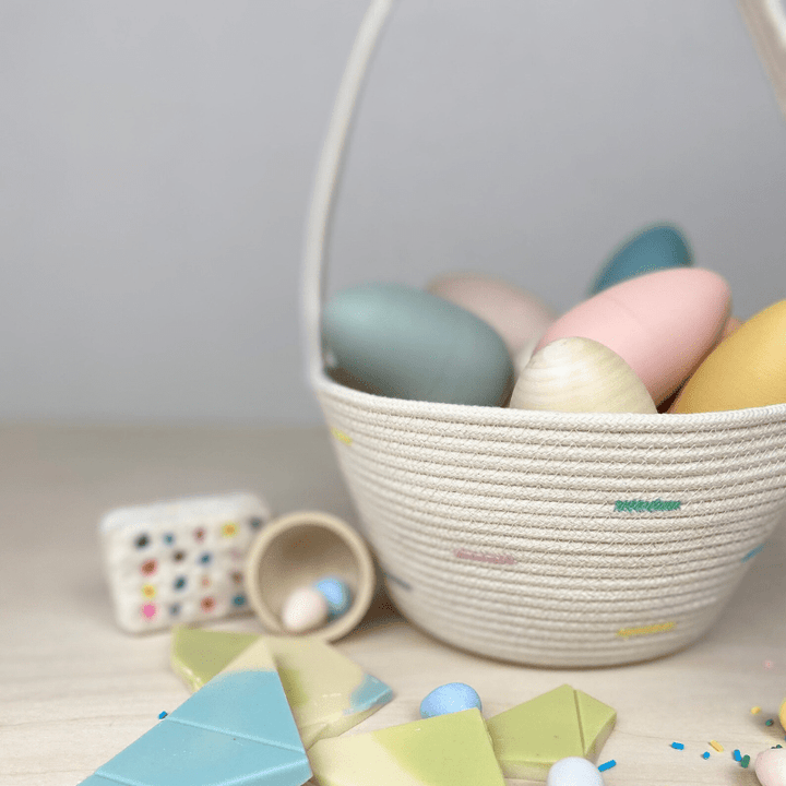 Handmade Cotton Rope Easter Basket | Original by Crafting the Harvest - Maude Kids Decor