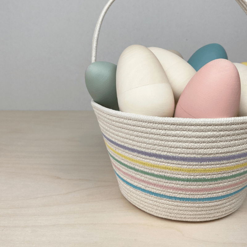 Handmade Cotton Rope Easter Basket | Original by Crafting the Harvest - Maude Kids Decor