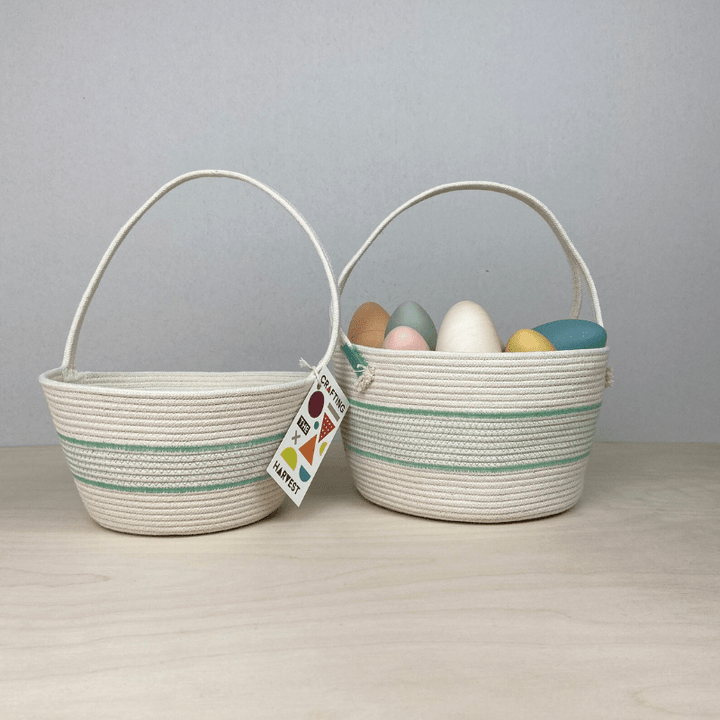 Handmade Cotton Rope Easter Basket | Original by Crafting the Harvest - Maude Kids Decor