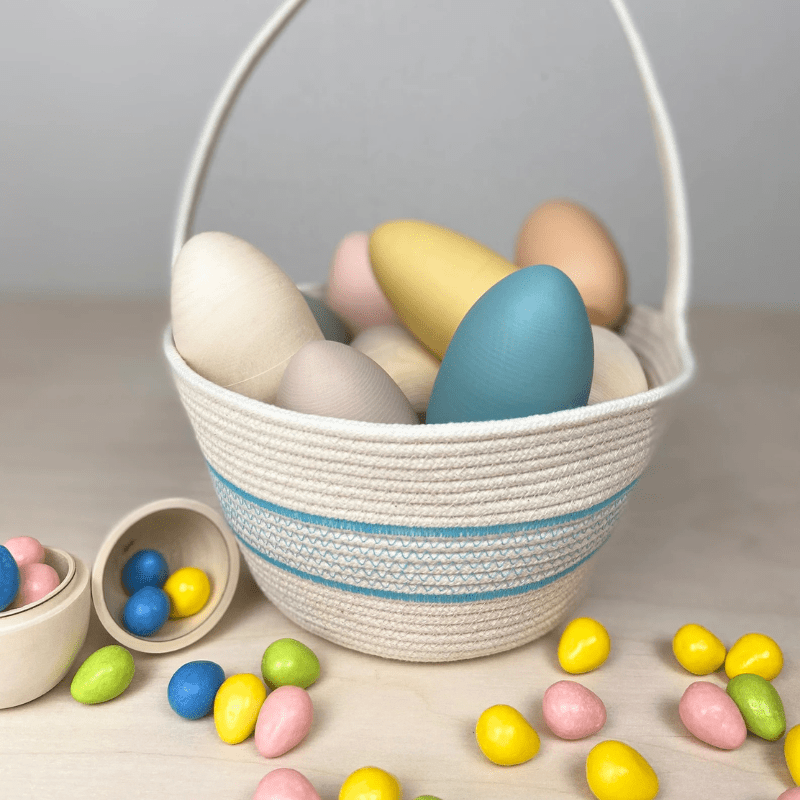 Handmade Cotton Rope Easter Basket | Original by Crafting the Harvest - Maude Kids Decor