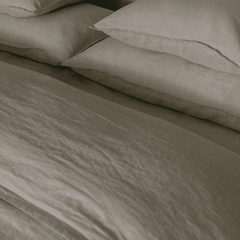 Hemstitched Linen Twin Duvet Cover | Linen by Garbo & Friends - Maude Kids Decor
