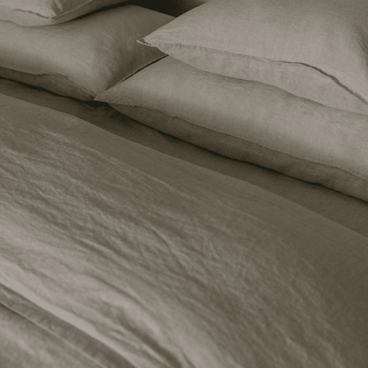 Hemstitched Linen Twin Duvet Cover | Linen by Garbo &amp; Friends - Maude Kids Decor