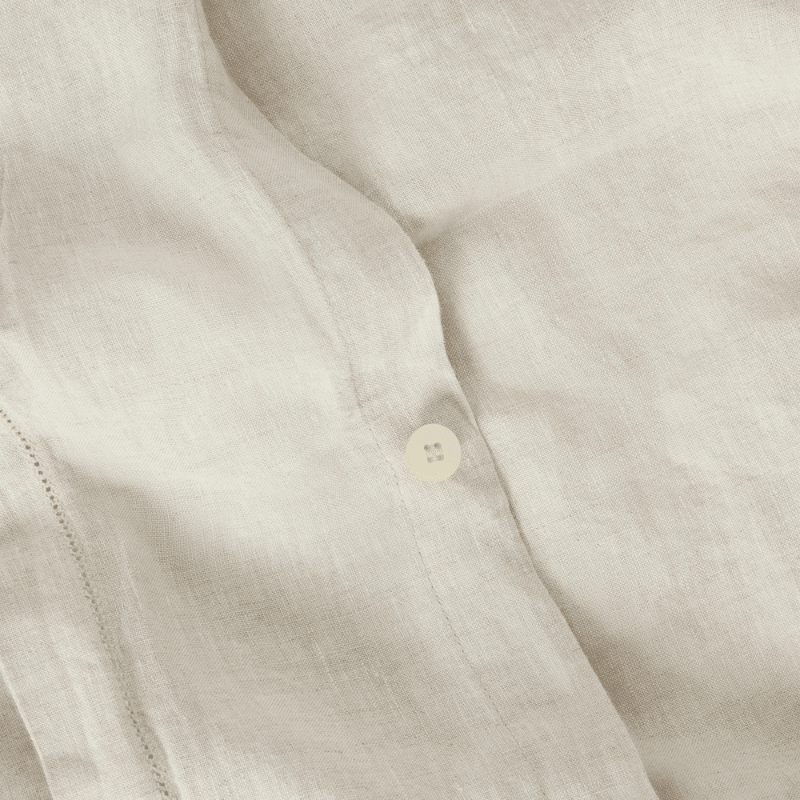 Hemstitched Linen Twin Duvet Cover | Linen by Garbo &amp; Friends - Maude Kids Decor