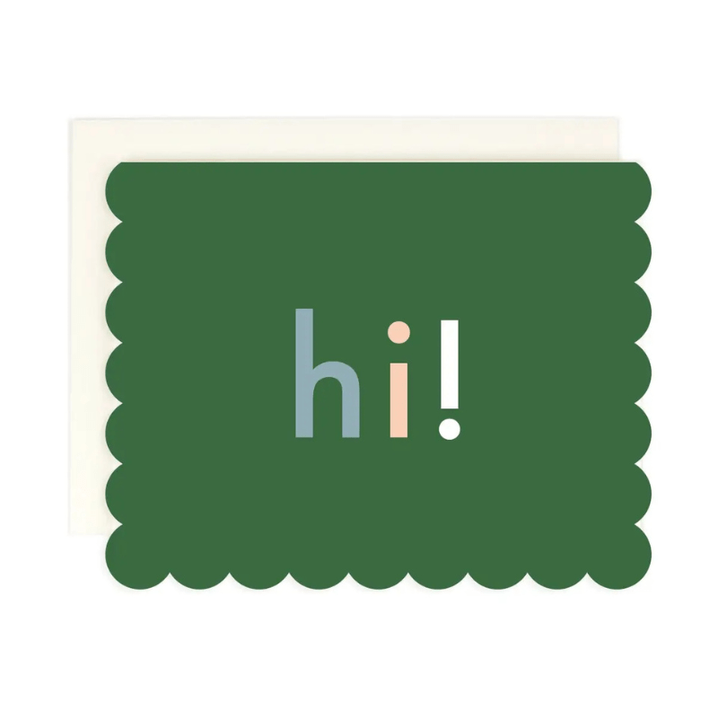 Hi! Greeting Card by Amy Heitman - Maude Kids Decor