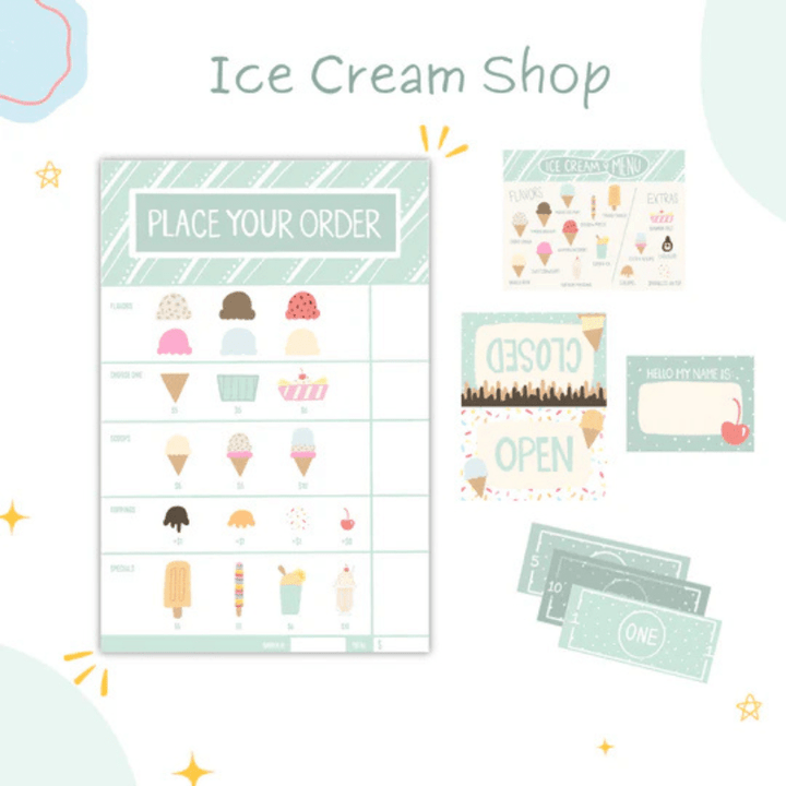 Ice Cream Play Shop Activity Set by Swingly - Maude Kids Decor