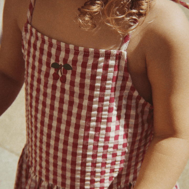 Isotta Dress | Raspberry Check by Konges Sløjd - Maude Kids Decor