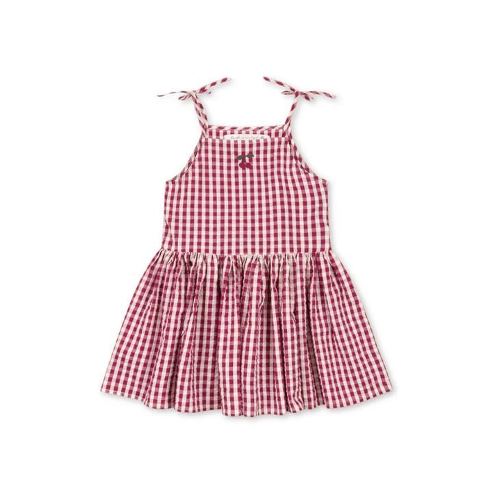Isotta Dress | Raspberry Check by Konges Sløjd - Maude Kids Decor