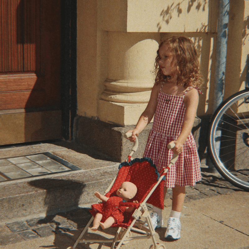 Isotta Dress | Raspberry Check by Konges Sløjd - Maude Kids Decor