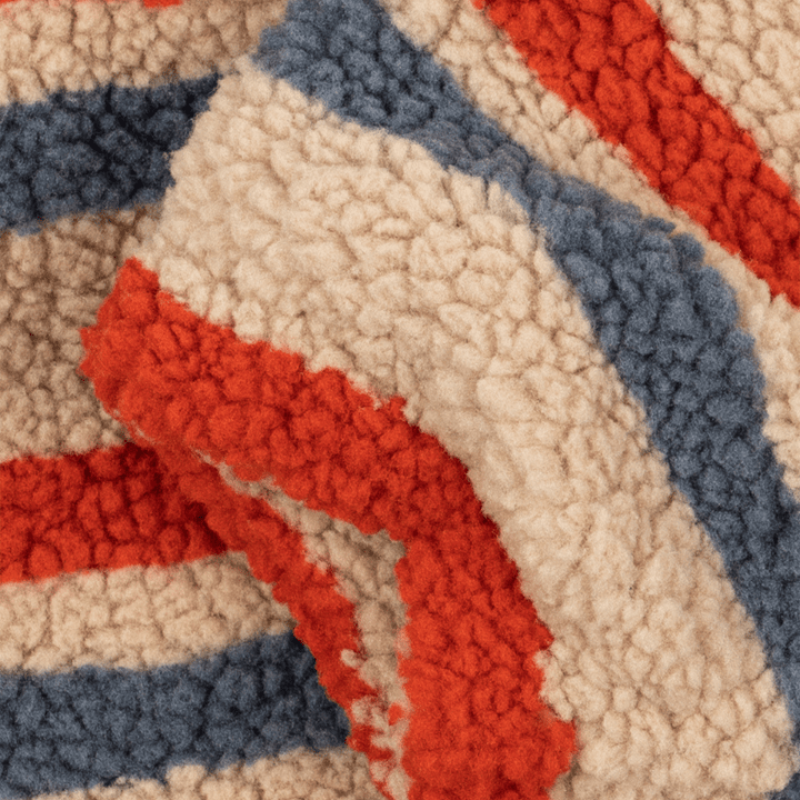 Jody Embroidery Teddy Jacket GRS | Tangerine Stripe by Konges Sløjd - Maude Kids Decor