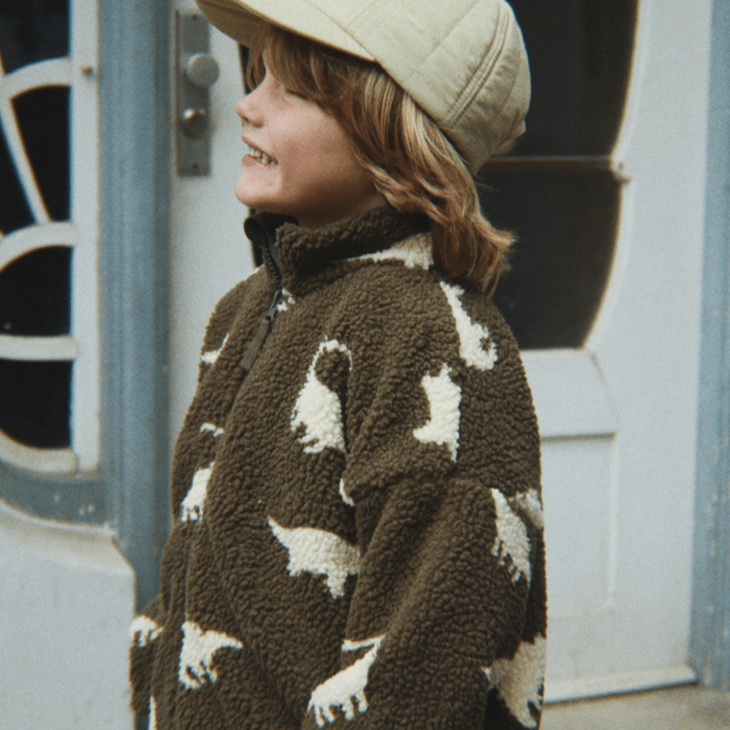 Jody Teddy Jacket GRS | Dino Silhouette by Konges Sløjd - Maude Kids Decor