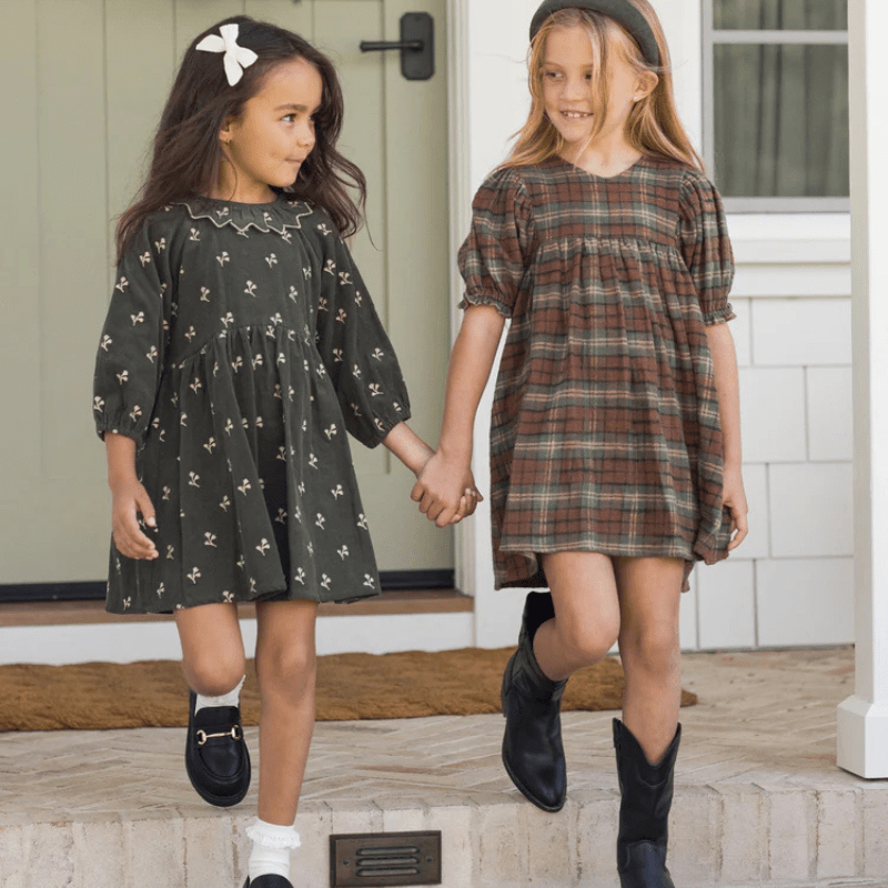 Jolene Dress | Holiday Plaid by Rylee &amp; Cru - Maude Kids Decor