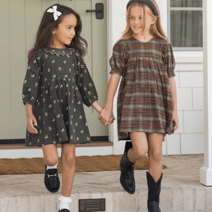 Jolene Dress | Holiday Plaid by Rylee &amp; Cru - Maude Kids Decor