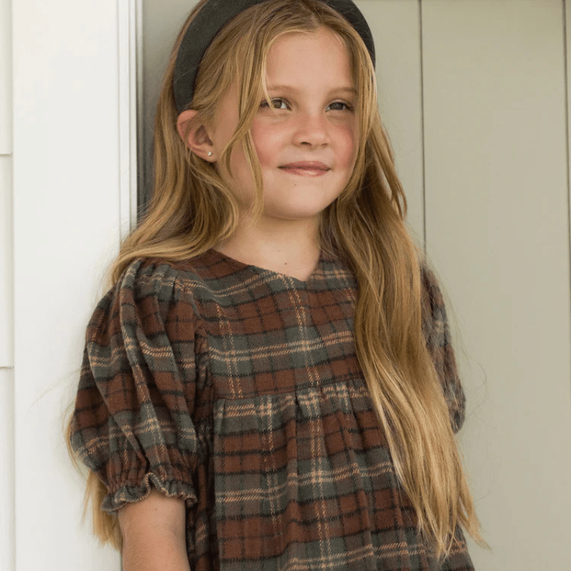 Jolene Dress | Holiday Plaid by Rylee &amp; Cru - Maude Kids Decor