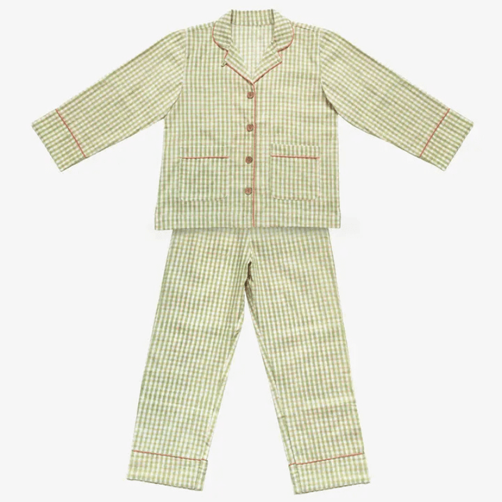 Junior Organic Cotton Pyjamas | Sage by YONDER - Maude Kids Decor