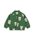 Juno Printed Bomber Jacket | Dot Miao Verde by Konges Sløjd - Maude Kids Decor
