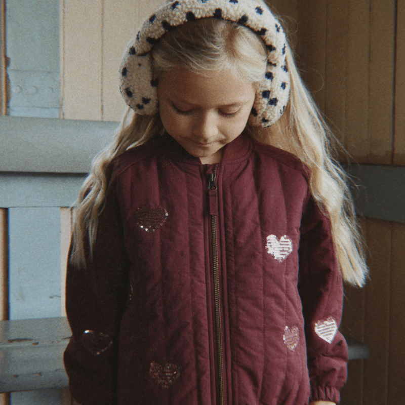 Juno Sequin Bomber Jacket | Decadent Chocolate by Konges Sløjd - Maude Kids Decor