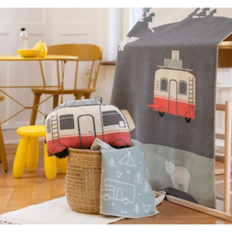JUWEL Baby Blanket - Camping | Light Green by David Fussenegger - Maude Kids Decor