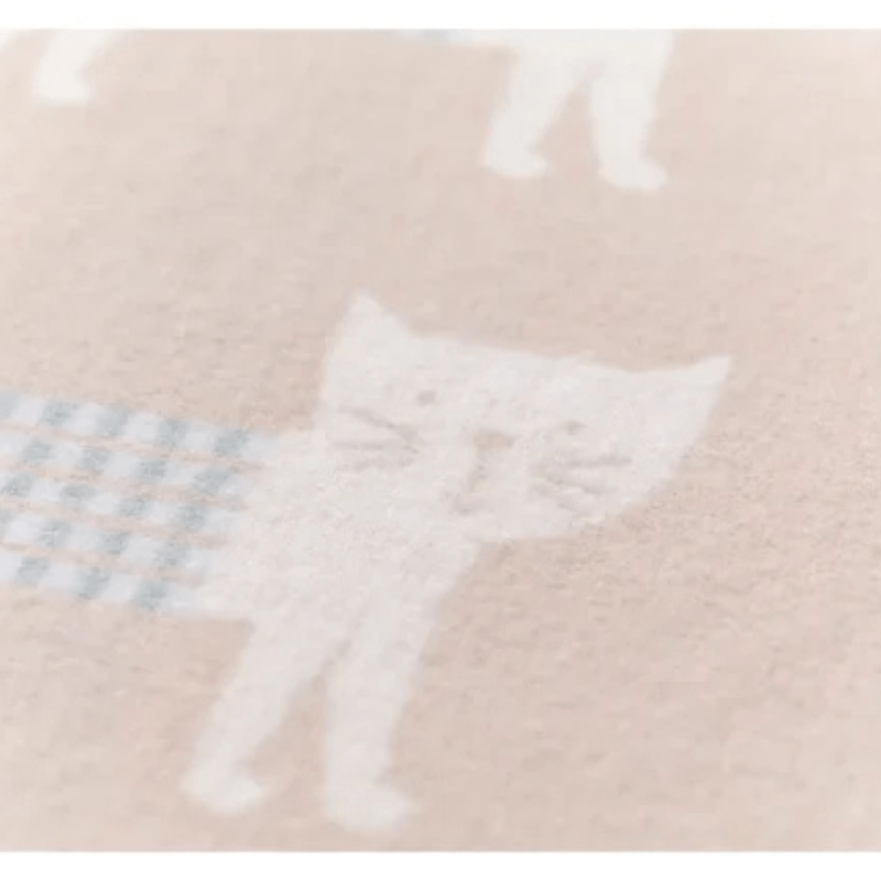 JUWEL Baby Blanket - Cats All Over | Ecru by David Fussenegger - Maude Kids Decor