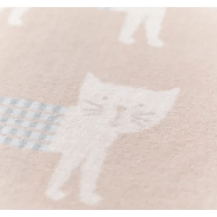 JUWEL Baby Blanket - Cats All Over | Ecru by David Fussenegger - Maude Kids Decor