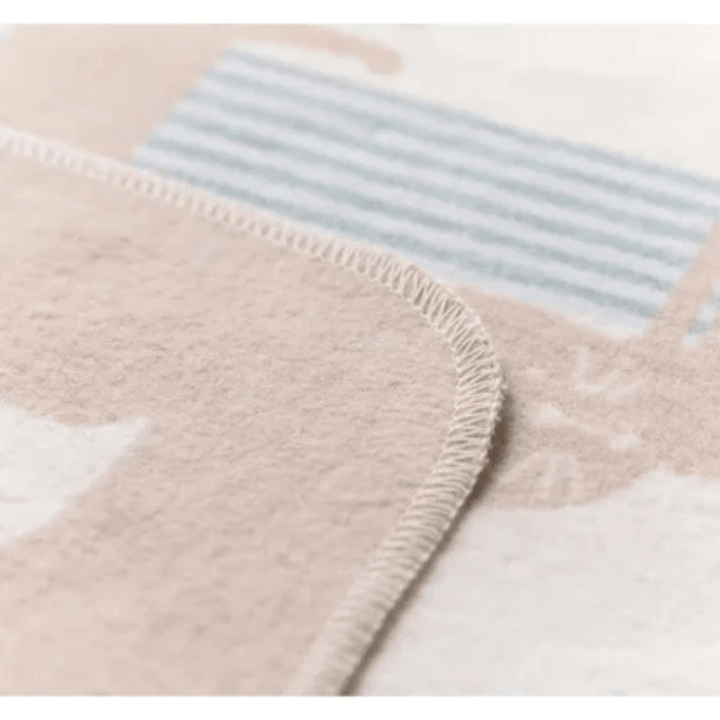 JUWEL Baby Blanket - Cats All Over | Ecru by David Fussenegger - Maude Kids Decor