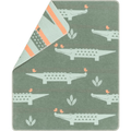 JUWEL Baby Blanket - Crocodiles All Over | Green by David Fussenegger - Maude Kids Decor