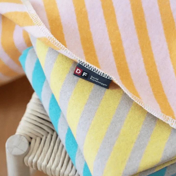 JUWEL Baby Blanket - Diagonal Stripes by David Fussenegger - Maude Kids Decor