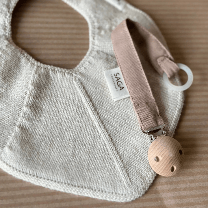 Knitted Baby Bib by Saga Copenhagen - Maude Kids Decor