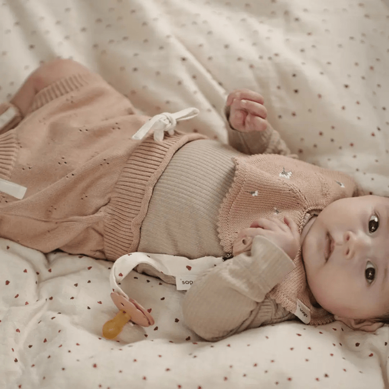 Knitted Baby Bib by Saga Copenhagen - Maude Kids Decor