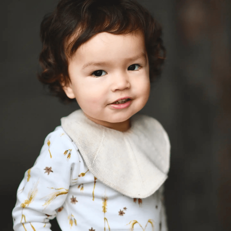 Knitted Baby Bib by Saga Copenhagen - Maude Kids Decor