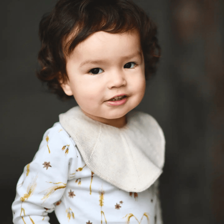 Knitted Baby Bib by Saga Copenhagen - Maude Kids Decor