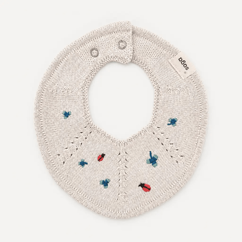 Knitted Baby Bib by Saga Copenhagen - Maude Kids Decor