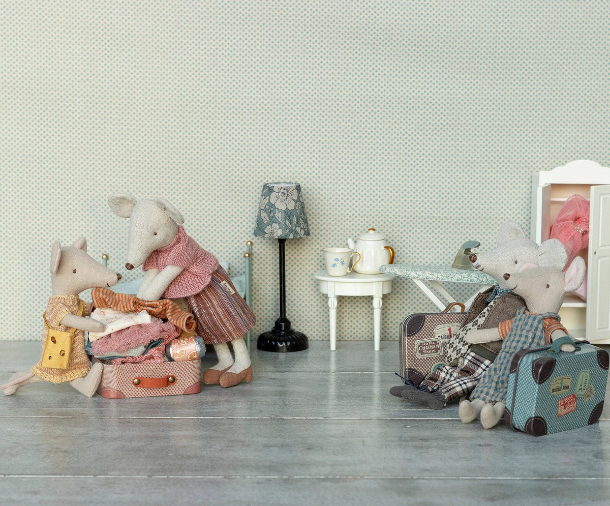 Knitted Blouse and Skirt in Suitcase, Grandma Mouse by Maileg - Maude Kids Decor