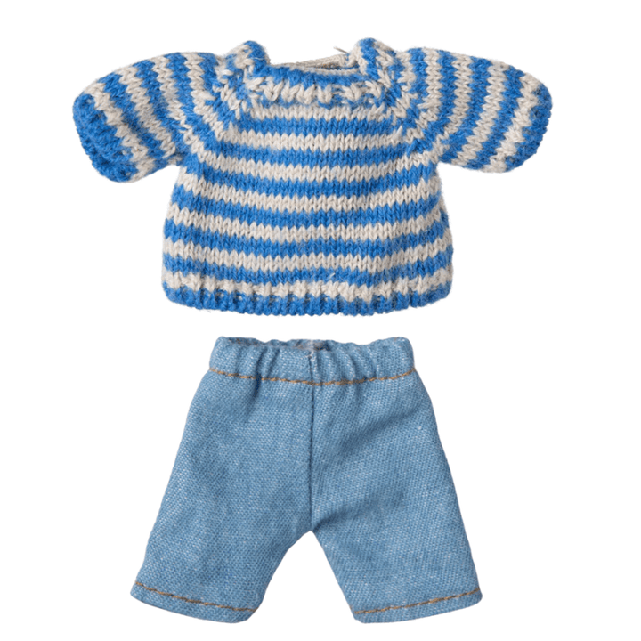 Knitted Sweater and Pants | Big Brother Mouse by Maileg - Maude Kids Decor