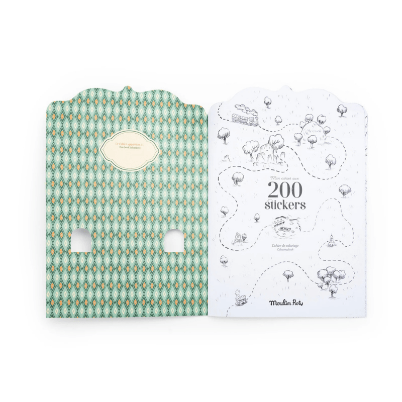La Bande a Jojo Colouring Book with Stickers by Moulin Roty - Maude Kids Decor