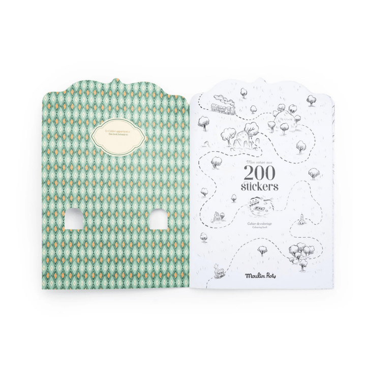 La Bande a Jojo Colouring Book with Stickers by Moulin Roty - Maude Kids Decor