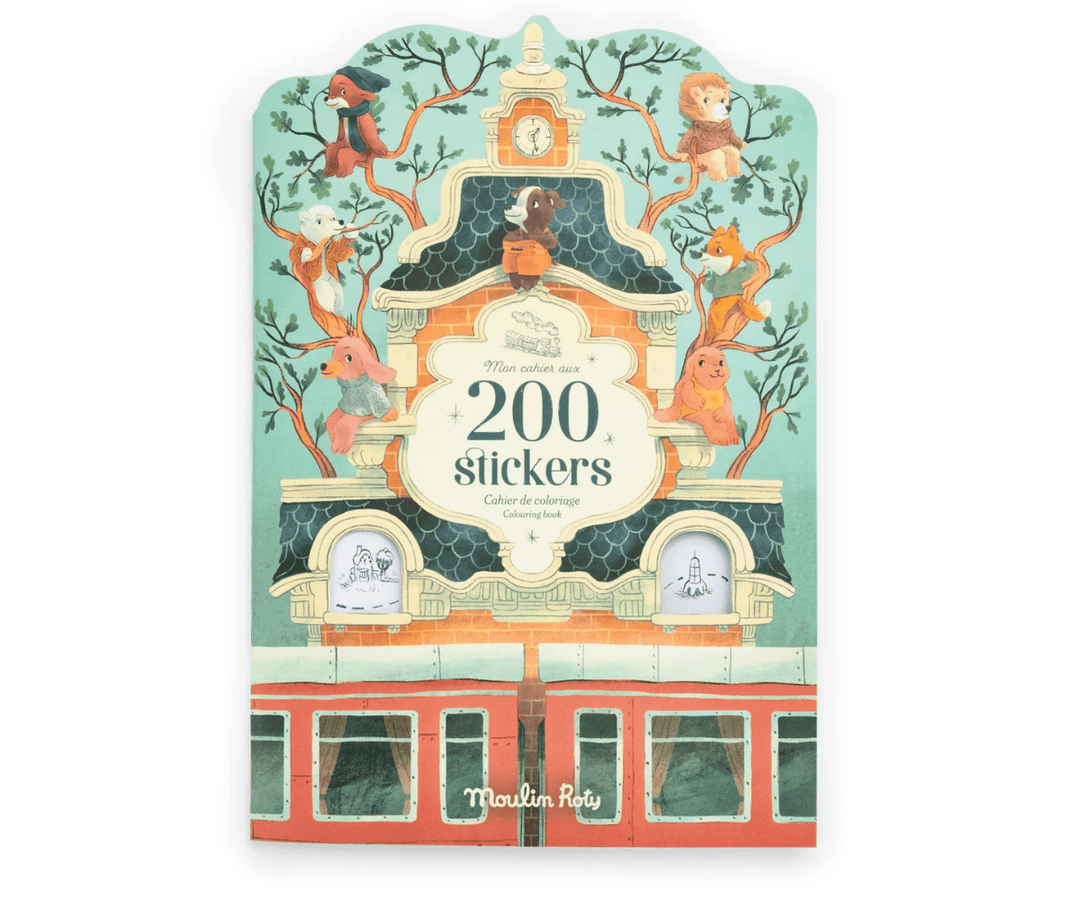 La Bande a Jojo Colouring Book with Stickers by Moulin Roty - Maude Kids Decor