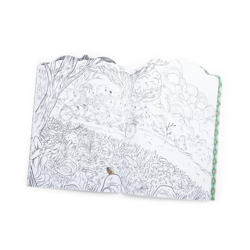 La Bande a Jojo Colouring Book with Stickers by Moulin Roty - Maude Kids Decor