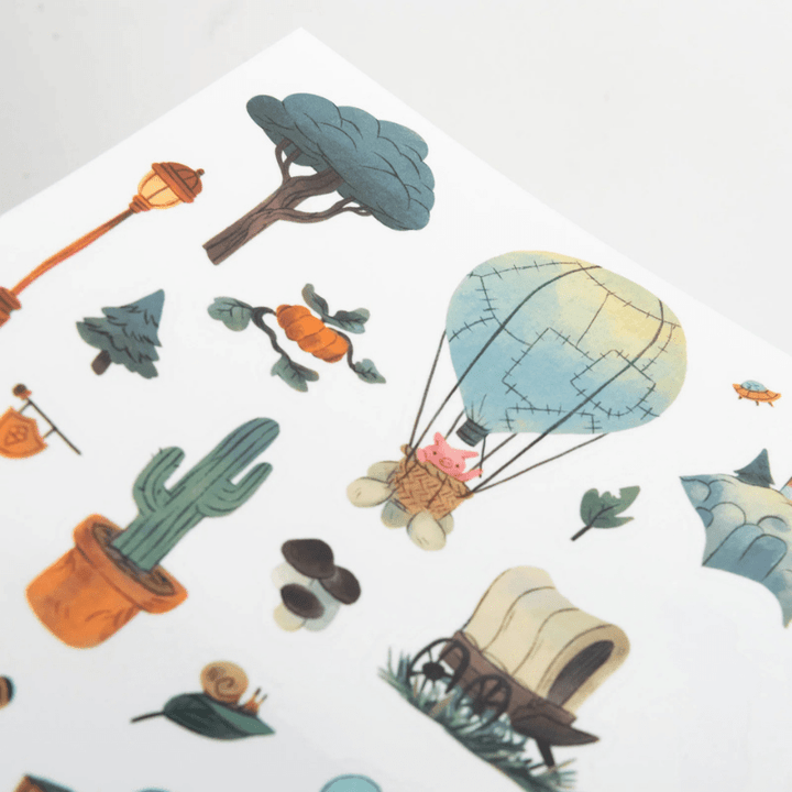 La Bande a Jojo Colouring Book with Stickers by Moulin Roty - Maude Kids Decor