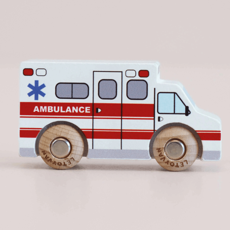 Lance Wood Ambulance by Le Toy Van - Maude Kids Decor