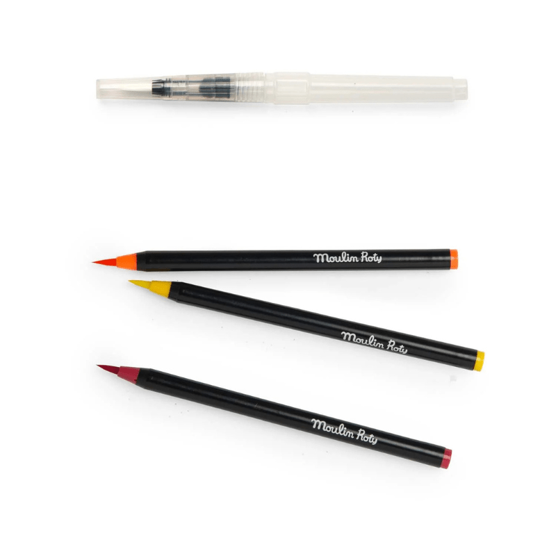 Le Botaniste 12 Watercolour Brush Pens by Moulin Roty - Maude Kids Decor
