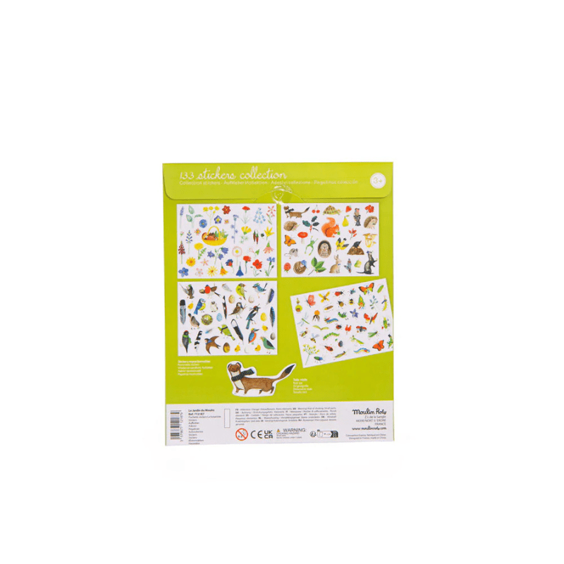 Le Botaniste Stickers Pack of 133 Stickers by Moulin Roty - Maude Kids Decor