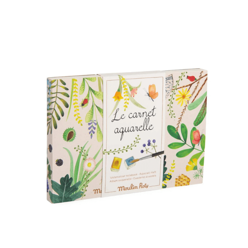 Le Botaniste Watercolour Notebook by Moulin Roty - Maude Kids Decor