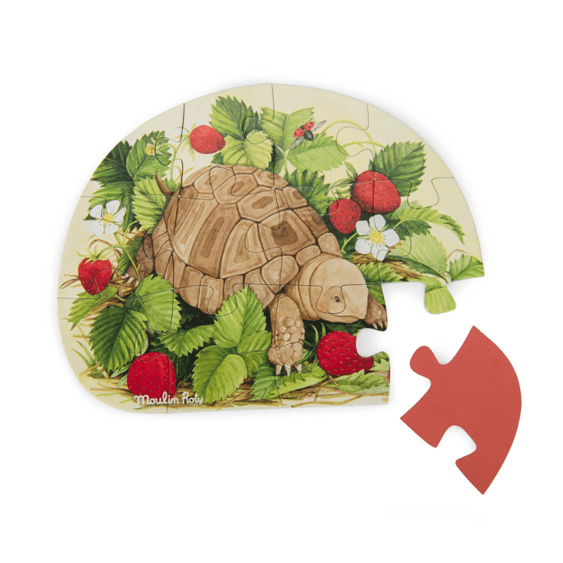 Le Jardinier - Garden Animals 4 Mini Puzzles by Moulin Roty - Maude Kids Decor