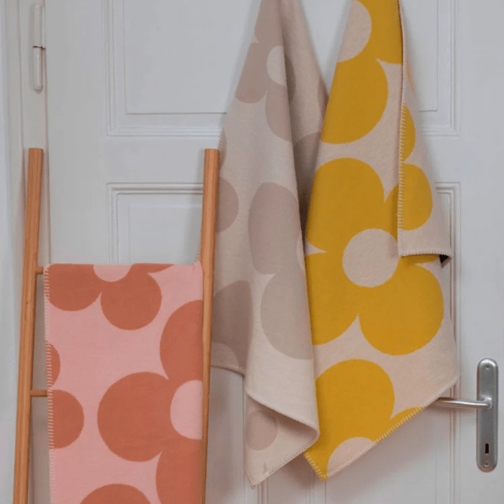 LENA Baby Blanket - Flowers | Ecru by David Fussenegger - Maude Kids Decor
