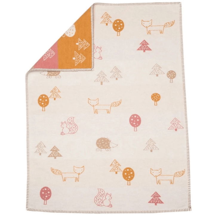 LENA Baby Blanket - Forest Animals | Off - White by David Fussenegger - Maude Kids Decor