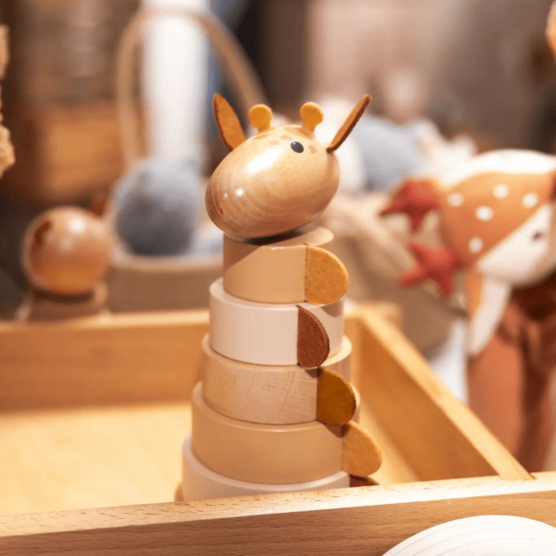 Leonie the Giraffe Stacking Pyramid by Egmont - Maude Kids Decor