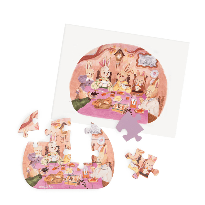 Les Minouchkas - 4 Mini Puzzles A Perfect Day by Moulin Roty - Maude Kids Decor