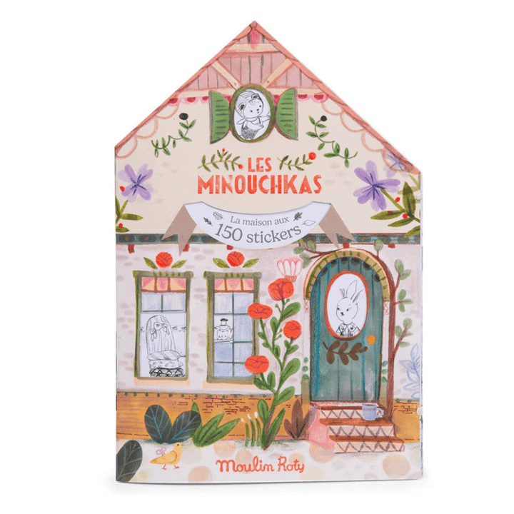 Les Minouchkas Colouring Book with Stickers by Moulin Roty - Maude Kids Decor